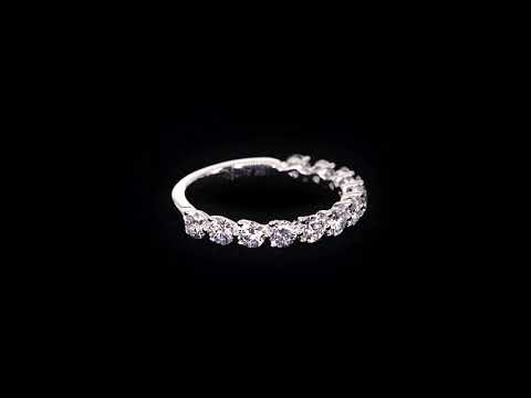 3/4 Eternity 3-Claw Diamond Orbit Wedding Band 3.2mm - W0811