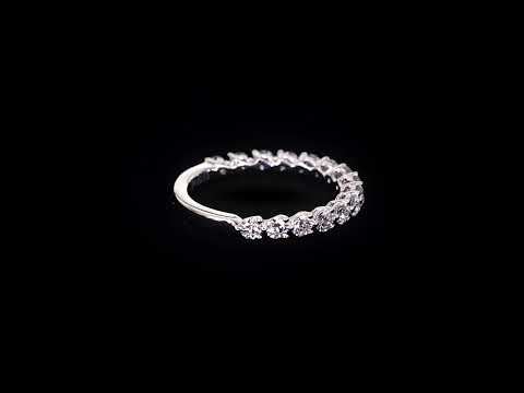 3/4 Eternity 3-Claw Diamond Orbit Wedding Band 2.5mm - W0810