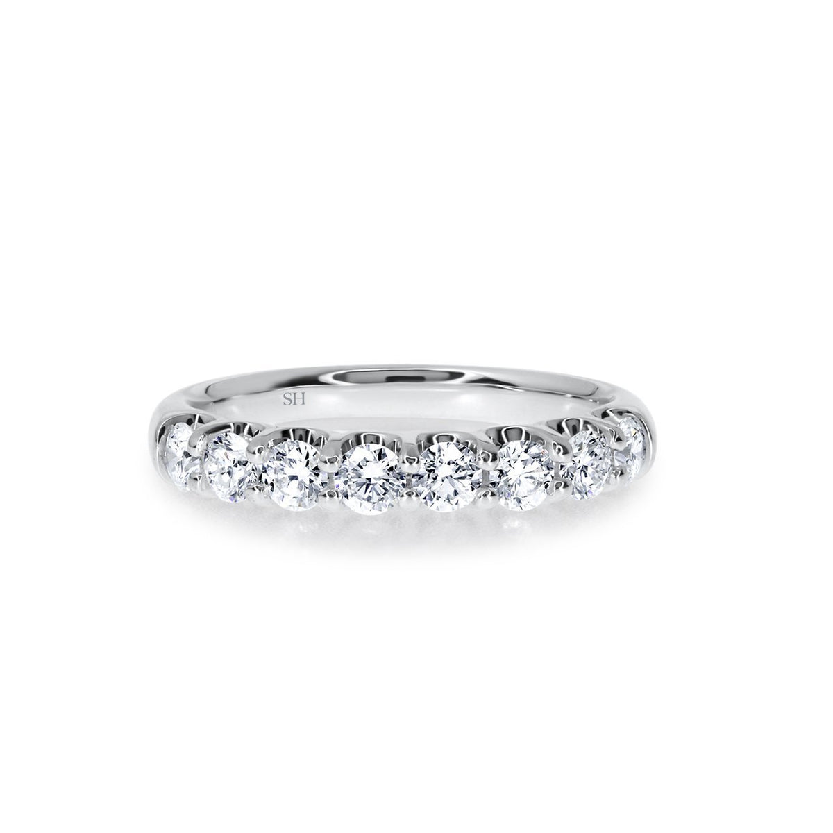 Pictured with 0.70ct diamond total weight