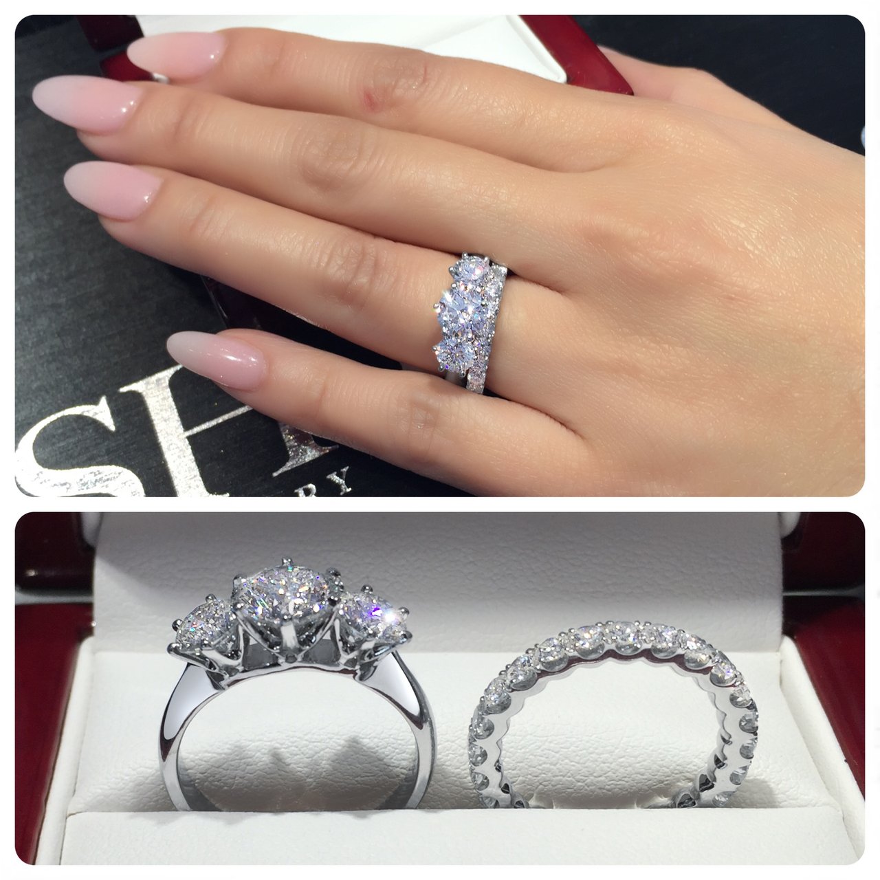 Classic 6-Claw trilogy engagement ring - W0031